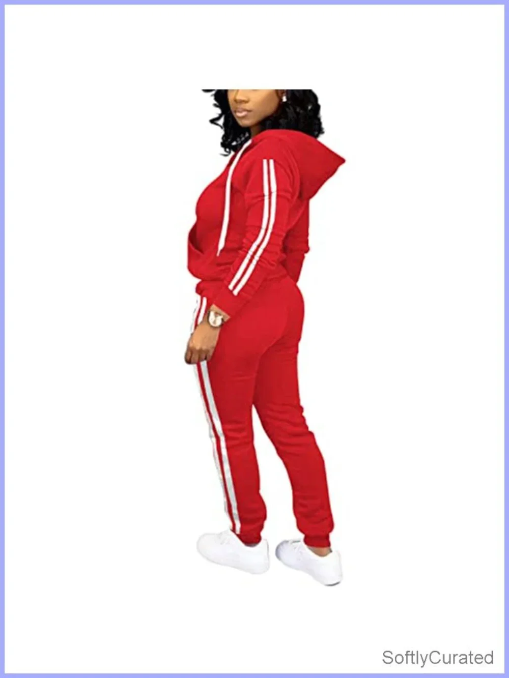 Women's 2 Piece Tracksuit Long Sleeve Zip Hoodie Jogger Set